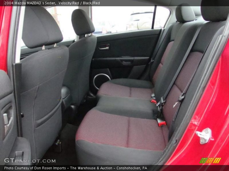 Velocity Red / Black/Red 2004 Mazda MAZDA3 s Sedan