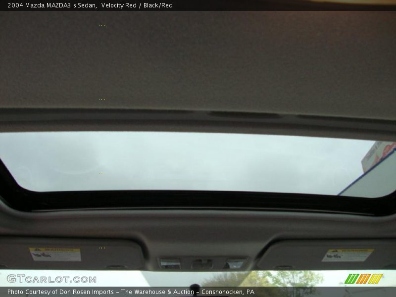 Velocity Red / Black/Red 2004 Mazda MAZDA3 s Sedan