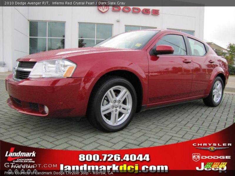 Inferno Red Crystal Pearl / Dark Slate Gray 2010 Dodge Avenger R/T
