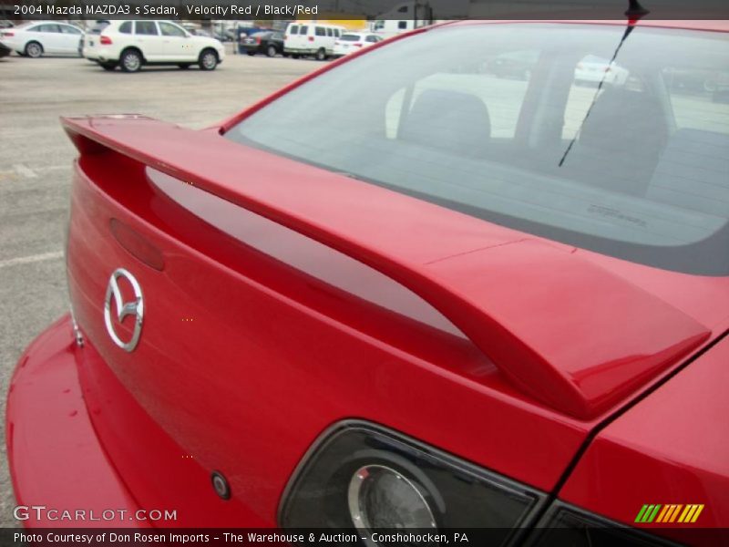 Velocity Red / Black/Red 2004 Mazda MAZDA3 s Sedan