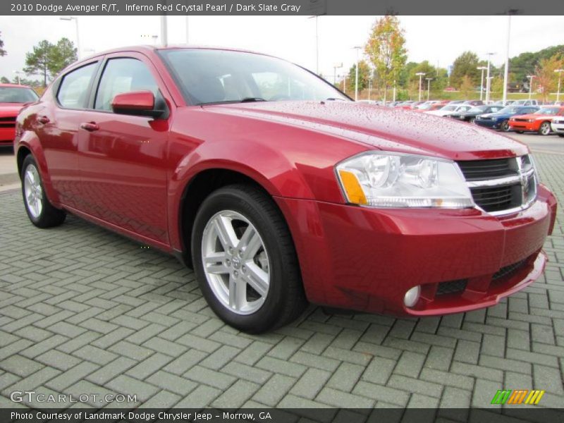 Inferno Red Crystal Pearl / Dark Slate Gray 2010 Dodge Avenger R/T