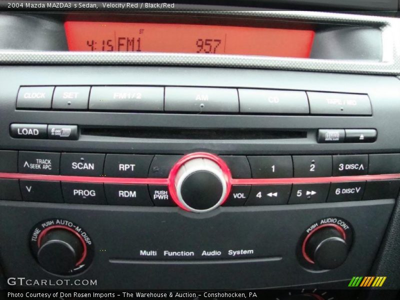 Velocity Red / Black/Red 2004 Mazda MAZDA3 s Sedan