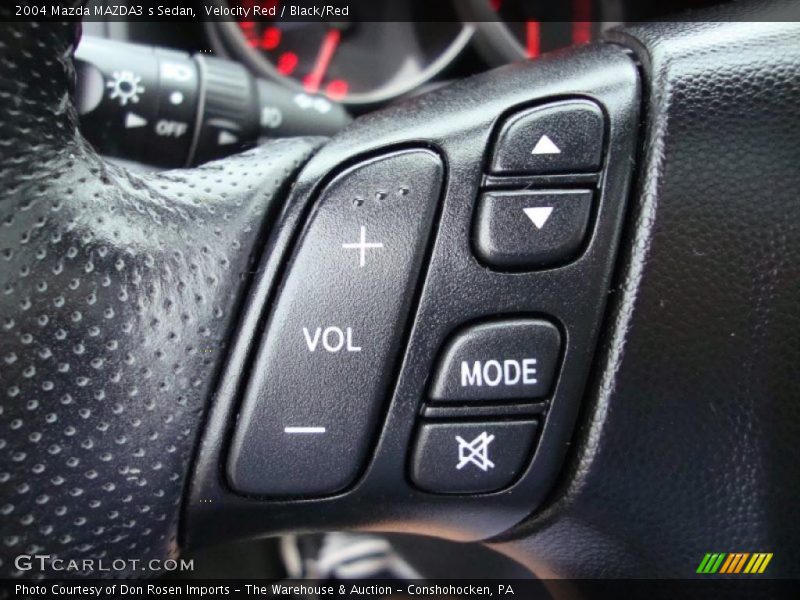 Velocity Red / Black/Red 2004 Mazda MAZDA3 s Sedan