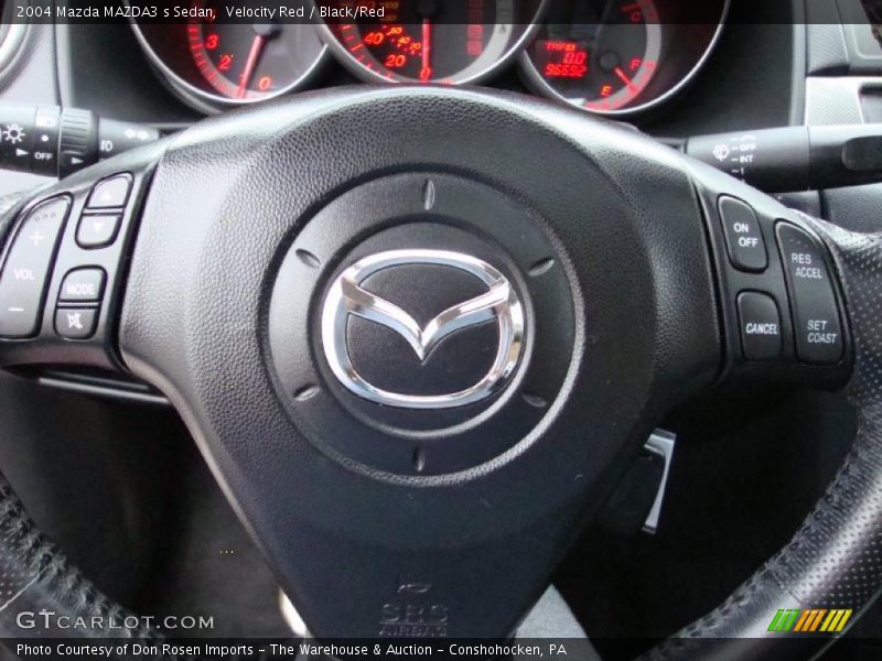 Velocity Red / Black/Red 2004 Mazda MAZDA3 s Sedan