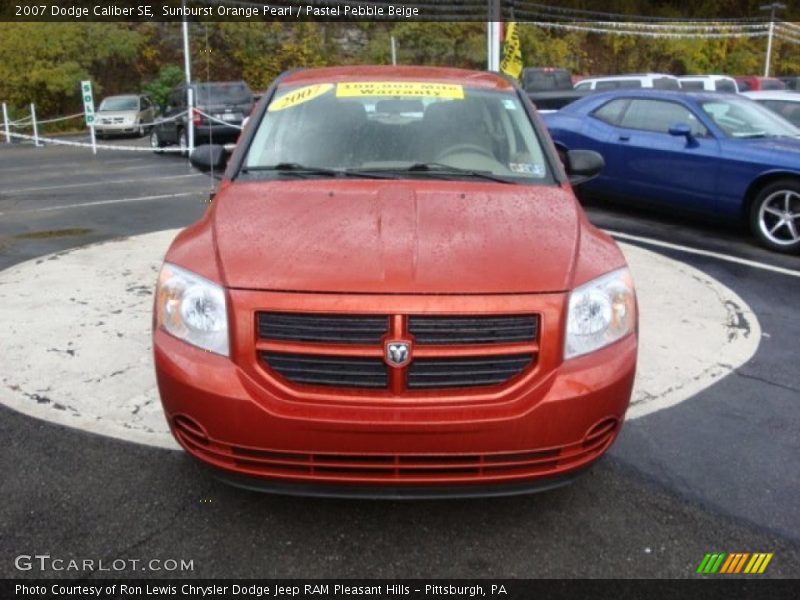 Sunburst Orange Pearl / Pastel Pebble Beige 2007 Dodge Caliber SE