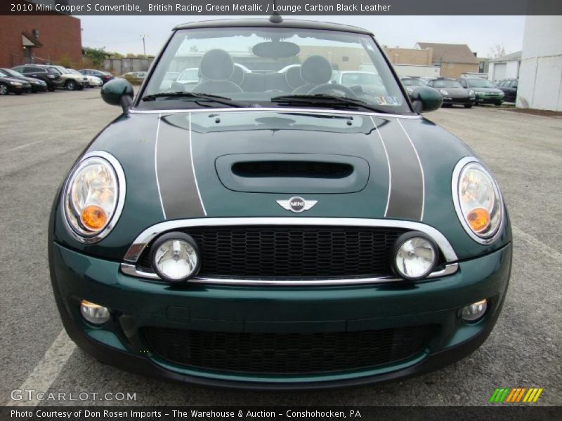 British Racing Green Metallic / Lounge Carbon Black Leather 2010 Mini Cooper S Convertible