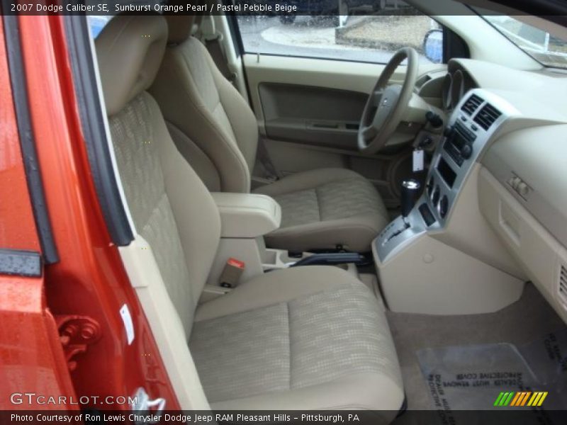 Sunburst Orange Pearl / Pastel Pebble Beige 2007 Dodge Caliber SE