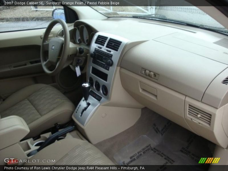 Sunburst Orange Pearl / Pastel Pebble Beige 2007 Dodge Caliber SE
