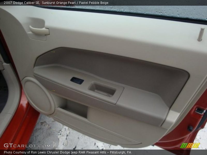 Sunburst Orange Pearl / Pastel Pebble Beige 2007 Dodge Caliber SE