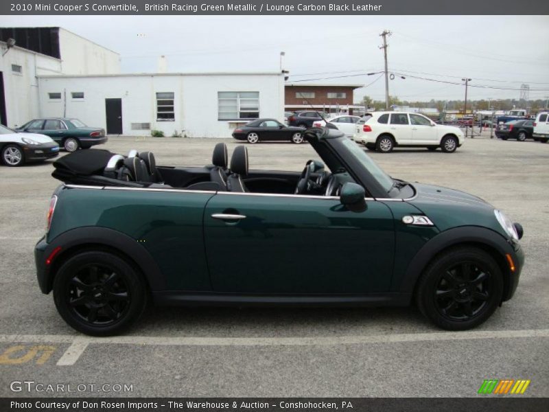 British Racing Green Metallic / Lounge Carbon Black Leather 2010 Mini Cooper S Convertible