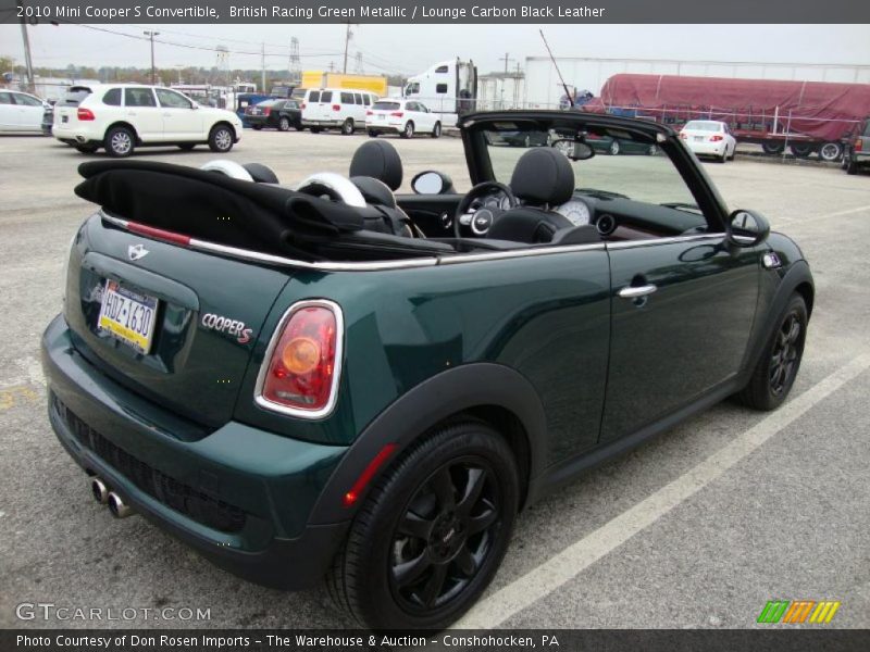 British Racing Green Metallic / Lounge Carbon Black Leather 2010 Mini Cooper S Convertible