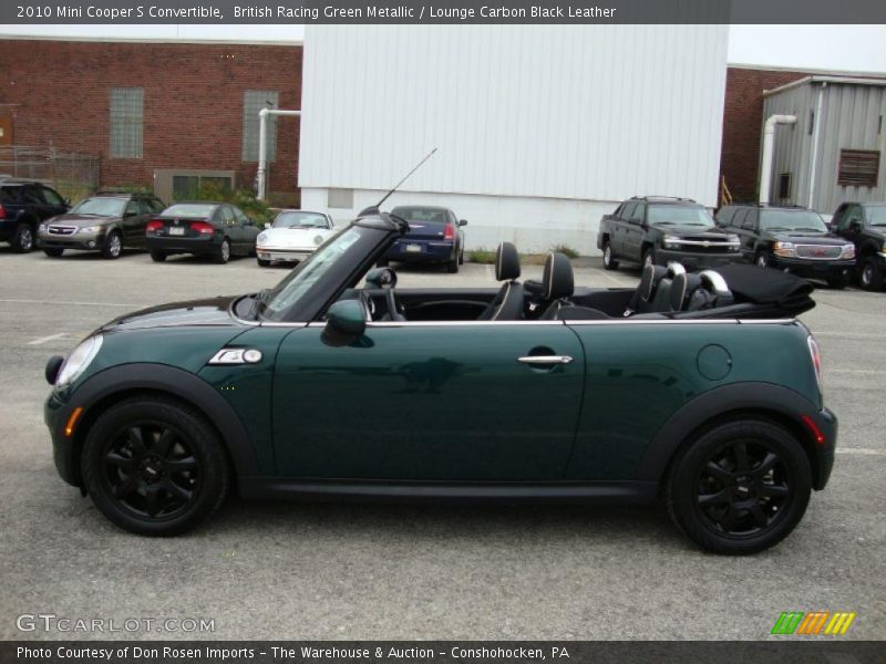British Racing Green Metallic / Lounge Carbon Black Leather 2010 Mini Cooper S Convertible