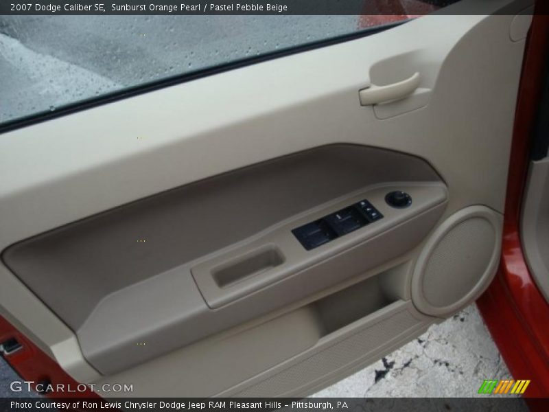 Sunburst Orange Pearl / Pastel Pebble Beige 2007 Dodge Caliber SE