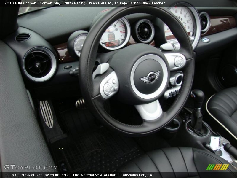 Lounge Carbon Black Leather Interior - 2010 Cooper S Convertible 