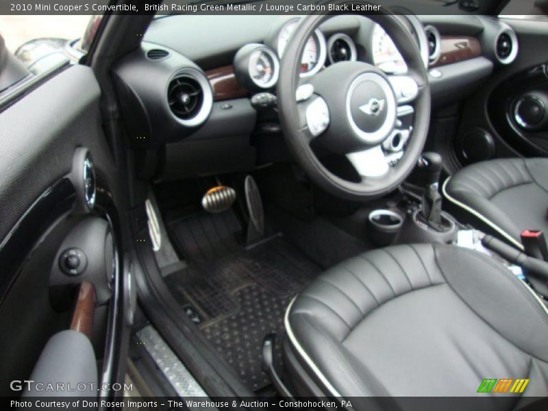 British Racing Green Metallic / Lounge Carbon Black Leather 2010 Mini Cooper S Convertible