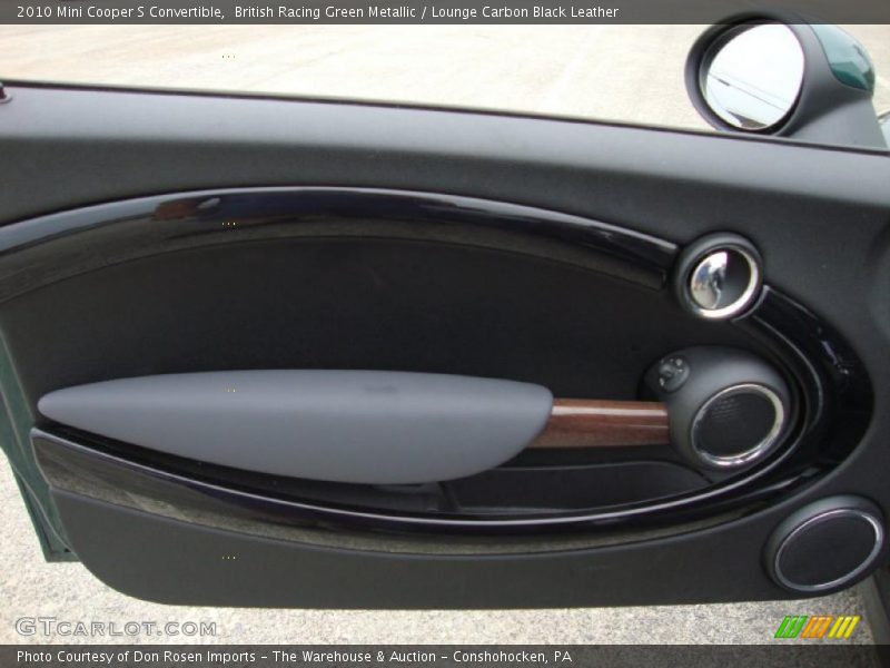 British Racing Green Metallic / Lounge Carbon Black Leather 2010 Mini Cooper S Convertible