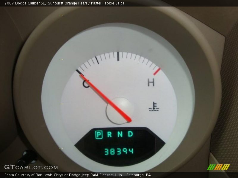 Sunburst Orange Pearl / Pastel Pebble Beige 2007 Dodge Caliber SE
