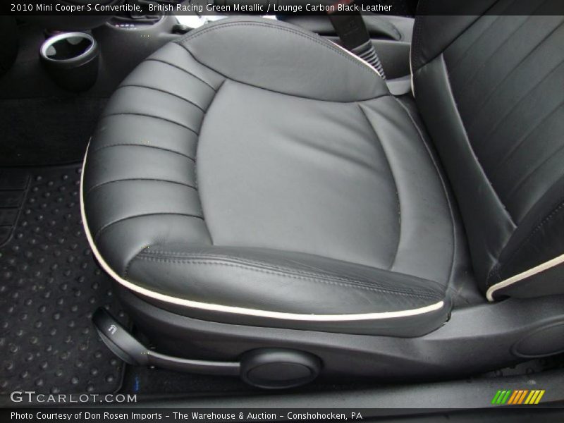  2010 Cooper S Convertible Lounge Carbon Black Leather Interior
