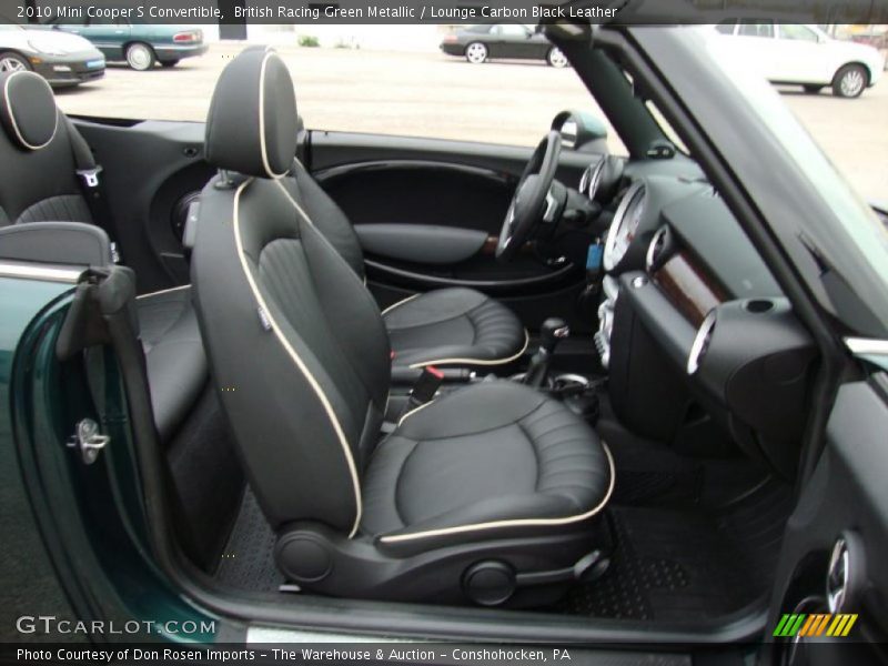  2010 Cooper S Convertible Lounge Carbon Black Leather Interior