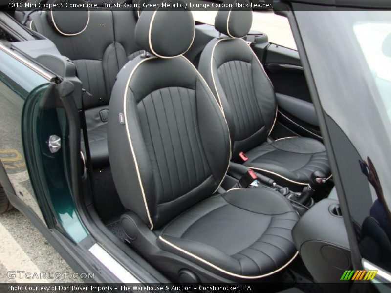  2010 Cooper S Convertible Lounge Carbon Black Leather Interior