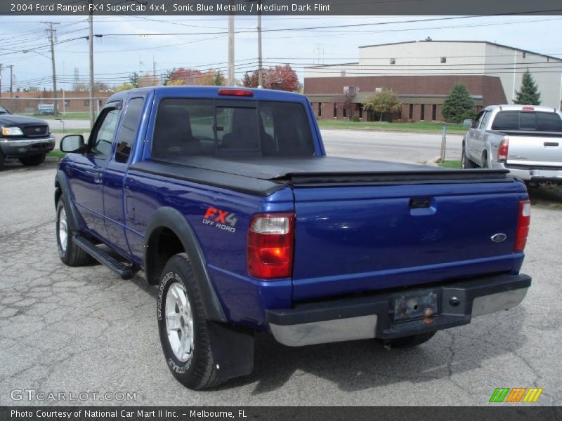 Sonic Blue Metallic / Medium Dark Flint 2004 Ford Ranger FX4 SuperCab 4x4