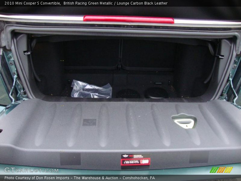 British Racing Green Metallic / Lounge Carbon Black Leather 2010 Mini Cooper S Convertible