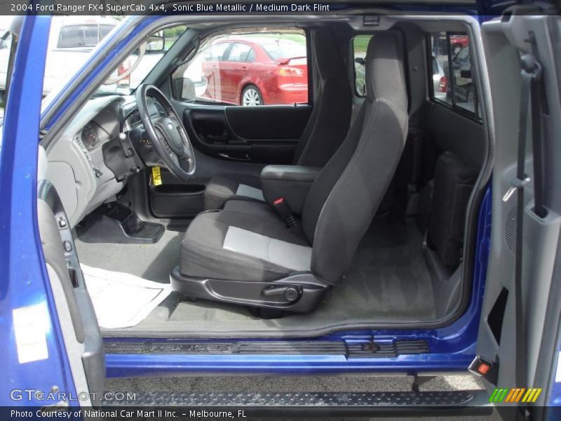 Sonic Blue Metallic / Medium Dark Flint 2004 Ford Ranger FX4 SuperCab 4x4