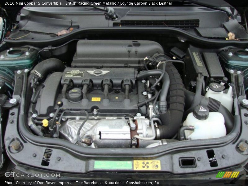  2010 Cooper S Convertible Engine - 1.6 Liter Turbocharged DOHC 16-Valve VVT 4 Cylinder
