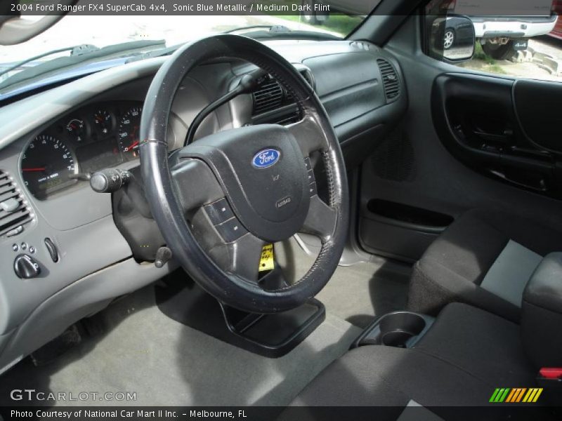 Sonic Blue Metallic / Medium Dark Flint 2004 Ford Ranger FX4 SuperCab 4x4