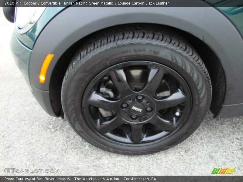 British Racing Green Metallic / Lounge Carbon Black Leather 2010 Mini Cooper S Convertible
