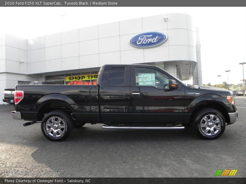 Tuxedo Black / Medium Stone 2010 Ford F150 XLT SuperCab
