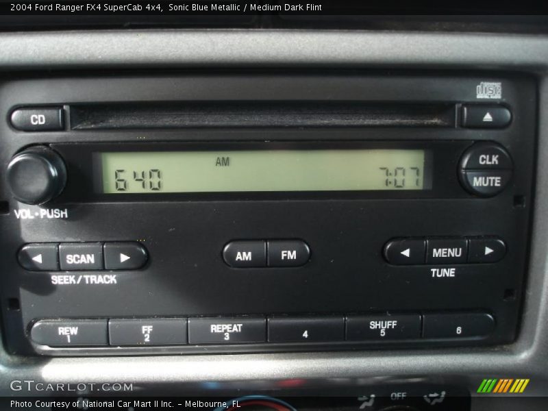 Sonic Blue Metallic / Medium Dark Flint 2004 Ford Ranger FX4 SuperCab 4x4