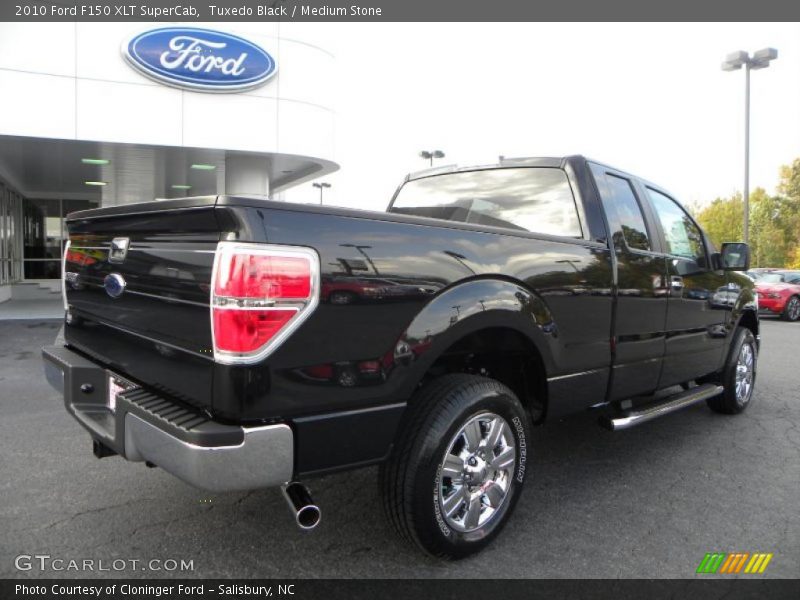 Tuxedo Black / Medium Stone 2010 Ford F150 XLT SuperCab