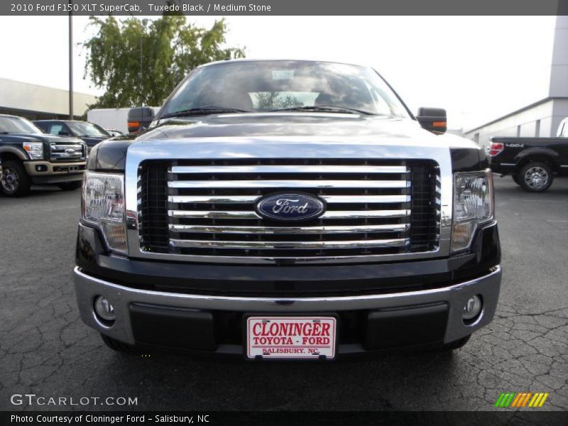 Tuxedo Black / Medium Stone 2010 Ford F150 XLT SuperCab