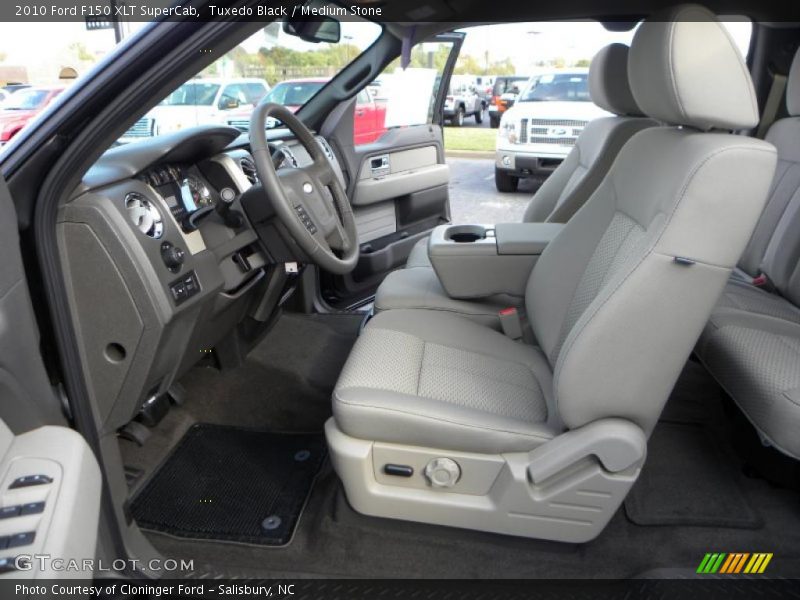 Tuxedo Black / Medium Stone 2010 Ford F150 XLT SuperCab