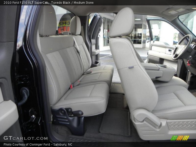 Tuxedo Black / Medium Stone 2010 Ford F150 XLT SuperCab