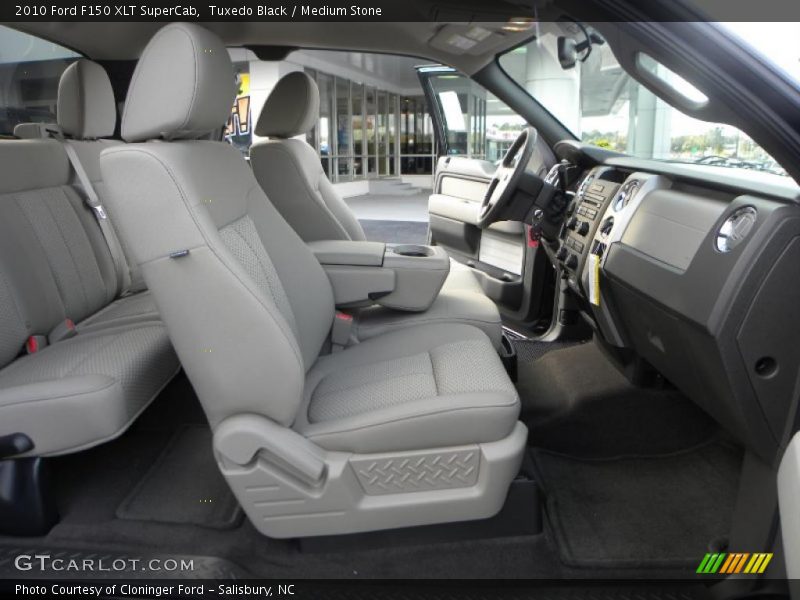Tuxedo Black / Medium Stone 2010 Ford F150 XLT SuperCab
