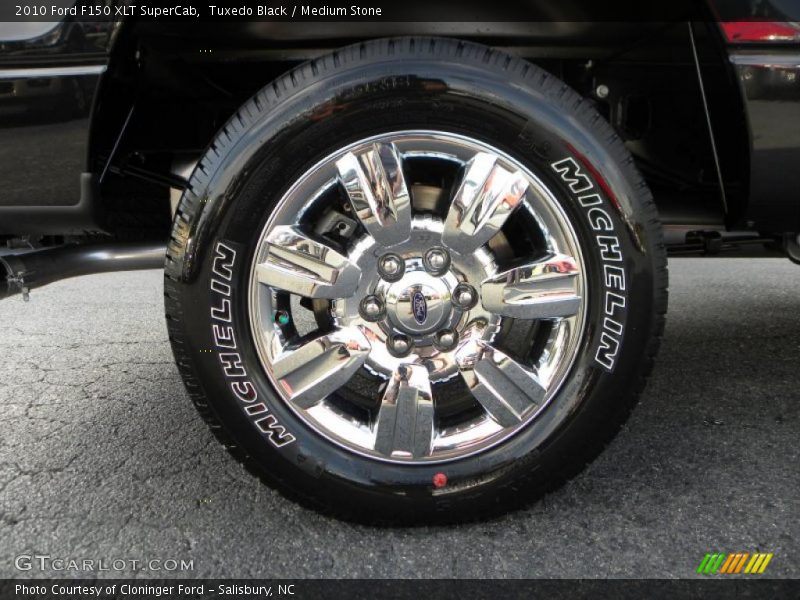 Tuxedo Black / Medium Stone 2010 Ford F150 XLT SuperCab