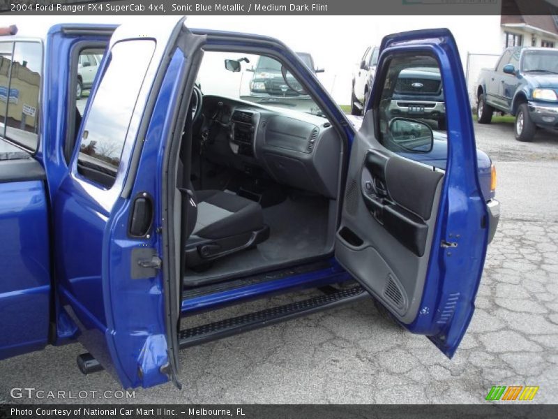 Sonic Blue Metallic / Medium Dark Flint 2004 Ford Ranger FX4 SuperCab 4x4