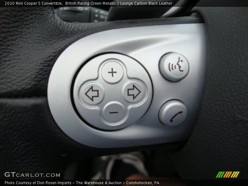 British Racing Green Metallic / Lounge Carbon Black Leather 2010 Mini Cooper S Convertible