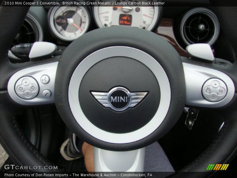 British Racing Green Metallic / Lounge Carbon Black Leather 2010 Mini Cooper S Convertible
