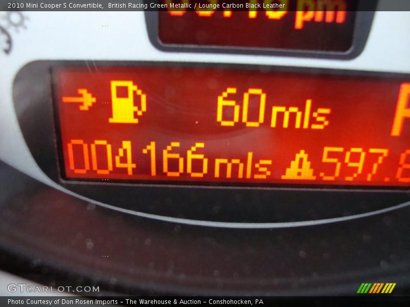 British Racing Green Metallic / Lounge Carbon Black Leather 2010 Mini Cooper S Convertible