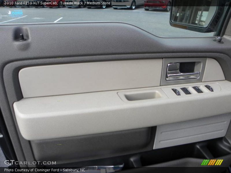 Tuxedo Black / Medium Stone 2010 Ford F150 XLT SuperCab