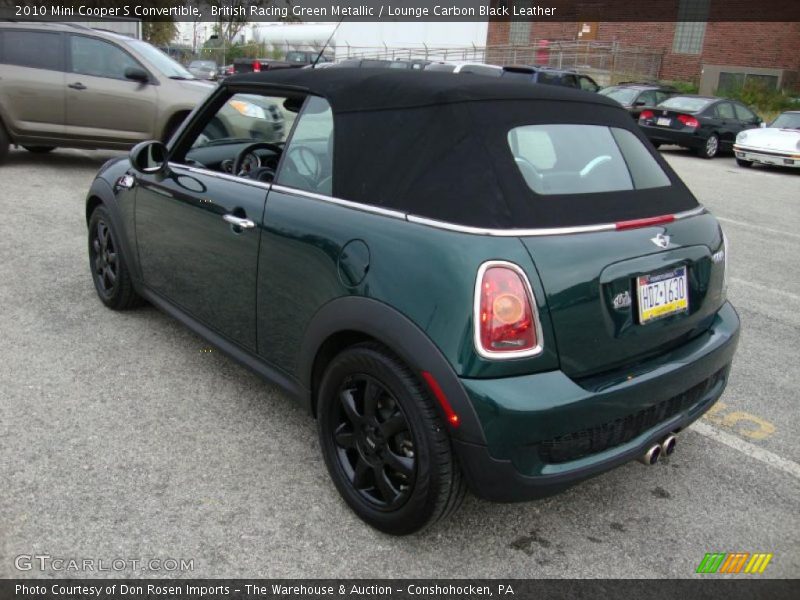 British Racing Green Metallic / Lounge Carbon Black Leather 2010 Mini Cooper S Convertible