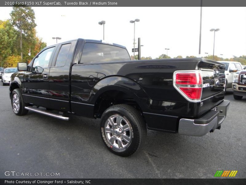 Tuxedo Black / Medium Stone 2010 Ford F150 XLT SuperCab