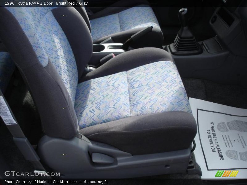 Bright Red / Gray 1996 Toyota RAV4 2 Door