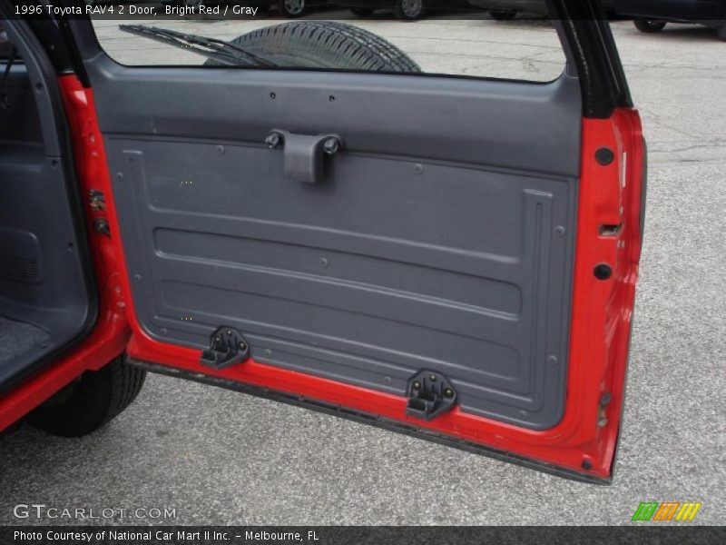 Bright Red / Gray 1996 Toyota RAV4 2 Door