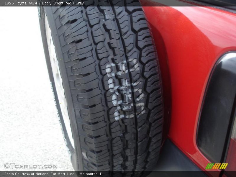 Bright Red / Gray 1996 Toyota RAV4 2 Door