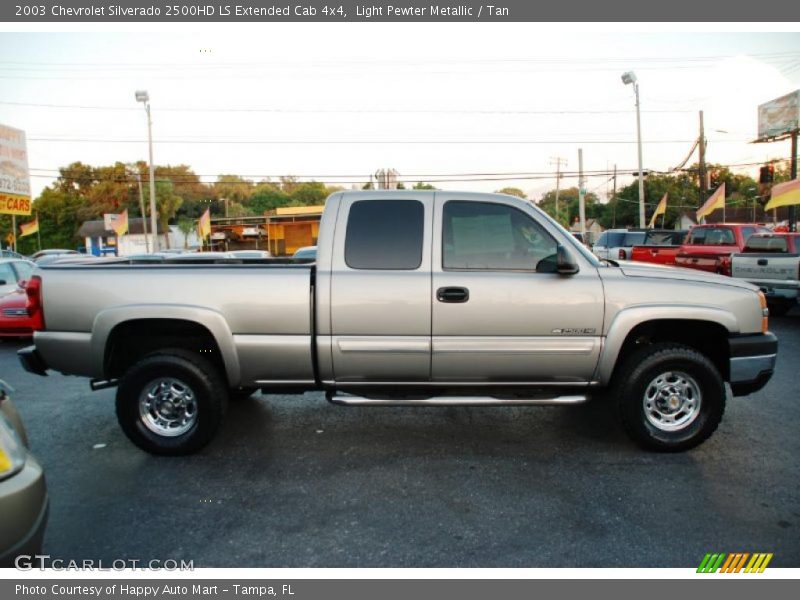 Light Pewter Metallic / Tan 2003 Chevrolet Silverado 2500HD LS Extended Cab 4x4