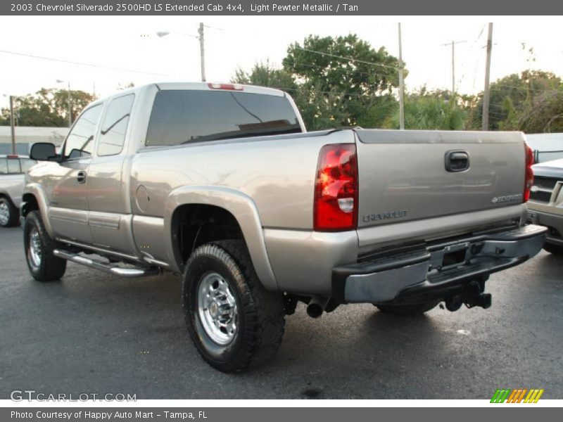 Light Pewter Metallic / Tan 2003 Chevrolet Silverado 2500HD LS Extended Cab 4x4